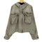 ザラ ZARA 23aw 短丈 フード付き デニムジャケット ボックスシルエット メンズ import:M