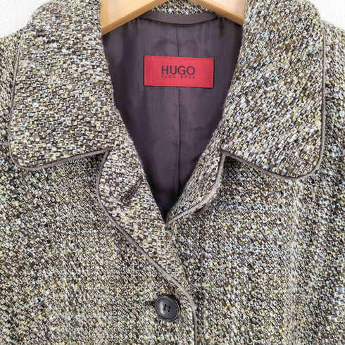 ヒューゴボス HUGO BOSS メランジ シングルテーラードジャケット レディース FR:36