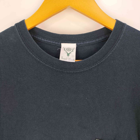 サウスツーウェストエイト SOUTH2 WEST8 レザーポケット クルーネック ロングスリーブ Tシャツ メンズ JPN:M