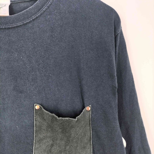 サウスツーウェストエイト SOUTH2 WEST8 レザーポケット クルーネック ロングスリーブ Tシャツ メンズ JPN:M