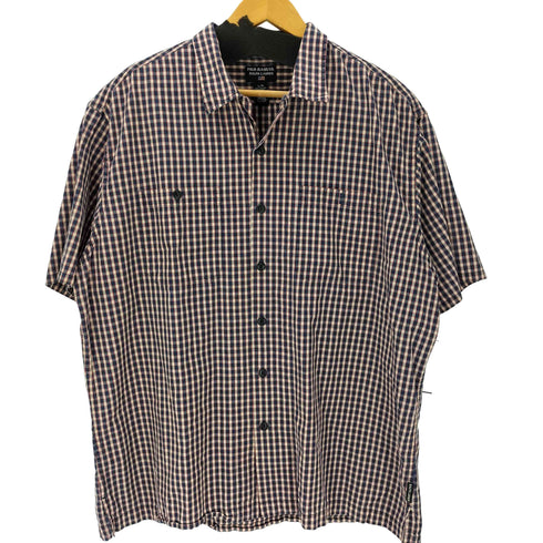 ポロジーンズカンパニーラルフローレン POLO JEANS COMPANY RALPH LAUREN ネコ目ボタン 開襟 オープンカラー チェック シャツ メンズ import:L
