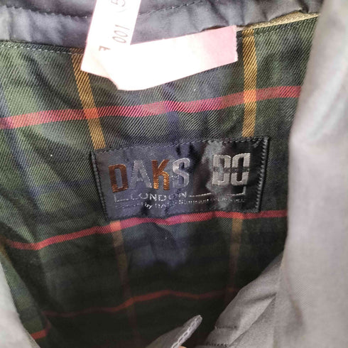 ダックス DAKS 裏地チェック ダウンライナー フーデッド コート メンズ import:L