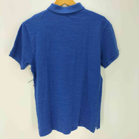 ポロラルフローレン POLO RALPH LAUREN SLIM FIT ポニー 刺繍 鹿の子 ポロ シャツ メンズ import:M