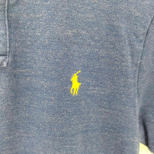 ポロラルフローレン POLO RALPH LAUREN SLIM FIT ポニー 刺繍 鹿の子 ポロ シャツ メンズ import:M