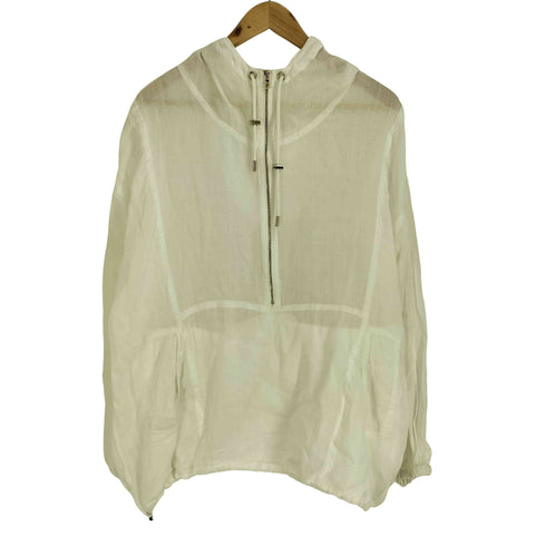 オメカシ omekashi 22SS シアーリネンアノラックパーカー レディース FREE