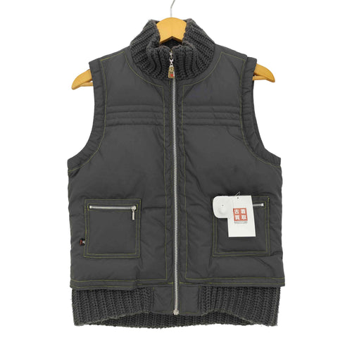 U.P renomaリブニット切替 中綿ベスト メンズ JPN:L