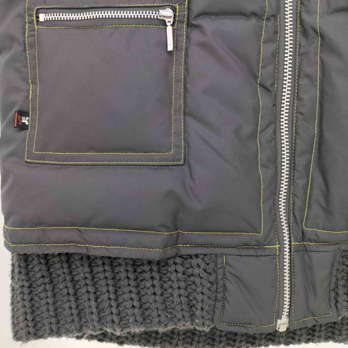 U.P renomaリブニット切替 中綿ベスト メンズ JPN:L