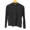 a hundred percent リネン 袖切替 ノーカラー L/S シャツ レディース