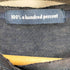 a hundred percent リネン 袖切替 ノーカラー L/S シャツ レディース