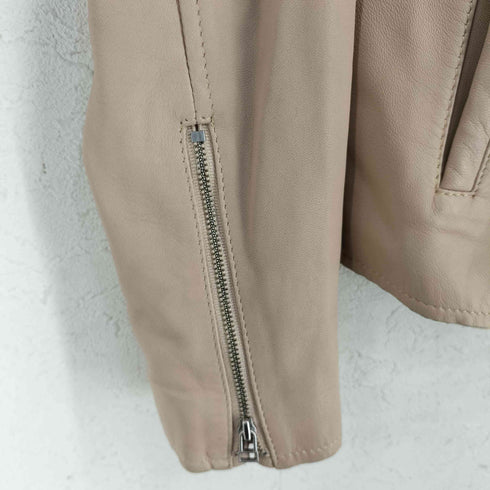 アルアバイル allureville ノーカラー シープレザー ジャケット レディース JPN:2