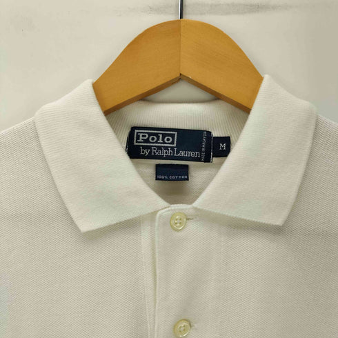 ポロバイラルフローレン Polo by RALPH LAUREN ポニー 刺繍 ライン 鹿の子 ポロ シャツ メンズ import:M