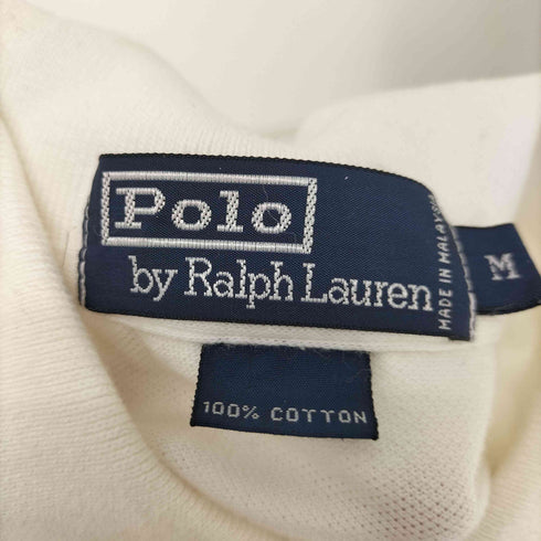 ポロバイラルフローレン Polo by RALPH LAUREN ポニー 刺繍 ライン 鹿の子 ポロ シャツ メンズ import:M
