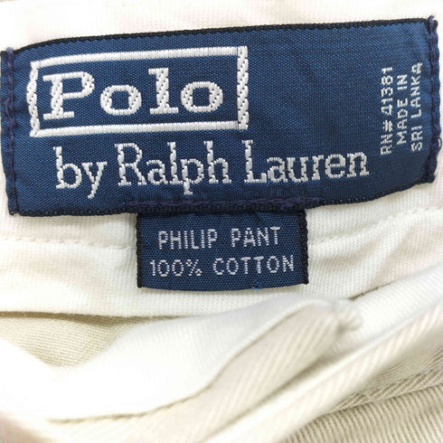 ポロバイラルフローレン Polo by RALPH LAUREN 90s PHILIP PANT ワイド テーパード チノパンツ ポロチノ メンズ 32 / 32