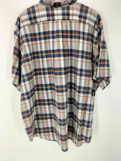 ラルフローレン RALPH LAUREN Bleeding Madras ポニー 刺繍 マドラスチェック ボタンダウン S/S シャツ メンズ 3XB BIG