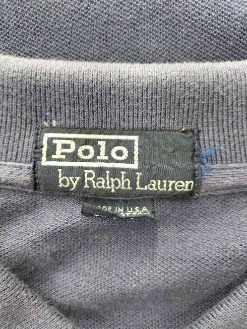 ポロバイラルフローレン Polo by RALPH LAUREN USA製 ポニー 刺繍 鹿の子 ポロ シャツ メンズ