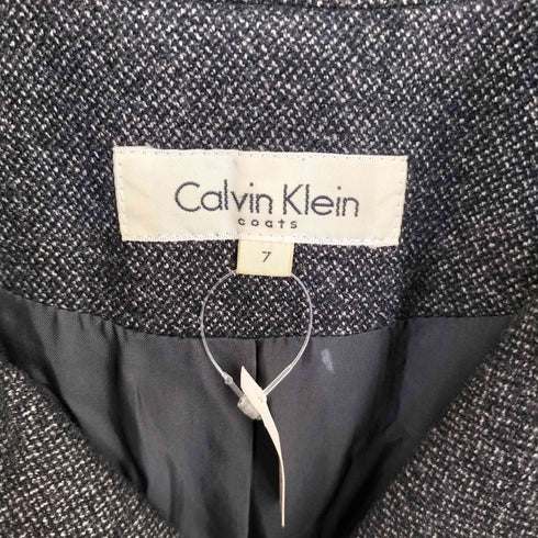 カルバンクライン CALVIN KLEIN 80-90s ベルテッド ダブル チェスターコート レディース 7