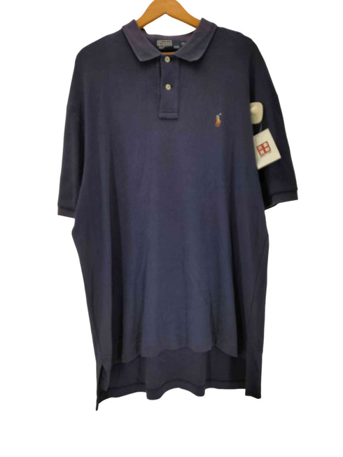 ポロバイラルフローレン Polo by RALPH LAUREN USA製 ポニー 刺繍 IMPORTED FABRIC ポロ シャツ メンズ import:XL