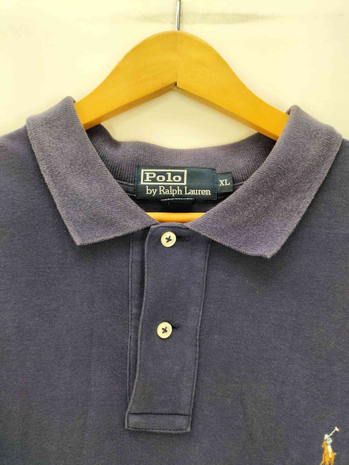 ポロバイラルフローレン Polo by RALPH LAUREN USA製 ポニー 刺繍 IMPORTED FABRIC ポロ シャツ メンズ import:XL