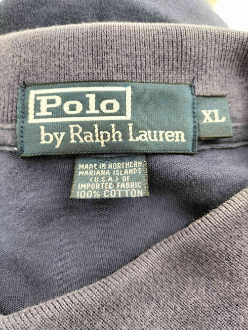 ポロバイラルフローレン Polo by RALPH LAUREN USA製 ポニー 刺繍 IMPORTED FABRIC ポロ シャツ メンズ import:XL