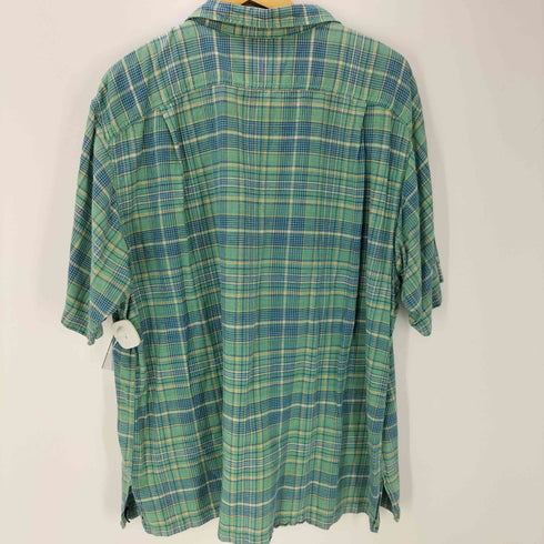 ポロスポーツラルフローレン POLO SPORT RALPH LAUREN コットン リネン 開襟 オープンカラー S/S チェック シャツ メンズ import:XL