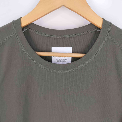 アンドワンダー and wander dry jersey raglan LS T ドライジャージー ラグラン ロングスリーブ Tシャツ メンズ JPN:3