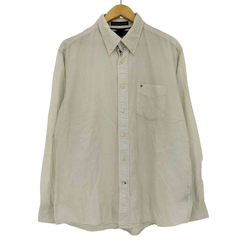 トミーヒルフィガー TOMMY HILFIGER Graduate End-on-End ボタンダウン長袖シャツ メンズ import:L