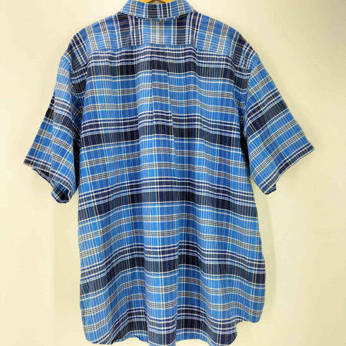 ラルフローレン RALPH LAUREN ポニー 刺繍 ボタンダウン S/S チェック シャツ ビッグサイズ メンズ 3XB BIG
