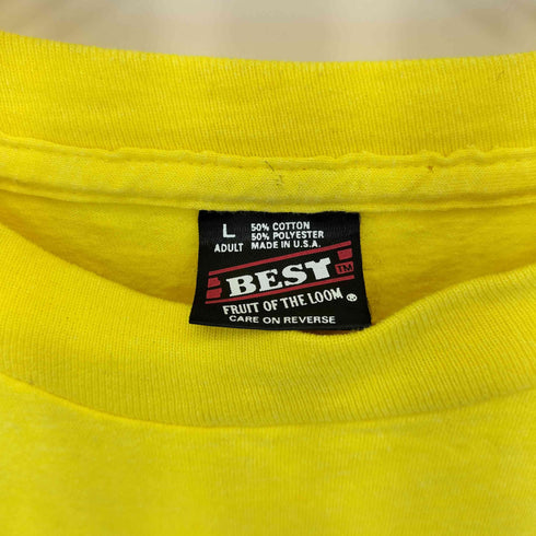 フルーツオブザルーム FRUIT OF THE LOOM 80s USA製 プリント クルーネック S/S Tシャツ メンズ import:L