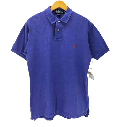 ポロバイラルフローレン Polo by RALPH LAUREN USA製 ポニー 刺繍 鹿の子 ポロ シャツ メンズ import:S