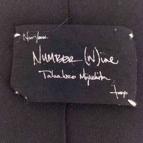 N NUMBER 00S 本人期 シルク100ネクタイ メンズ