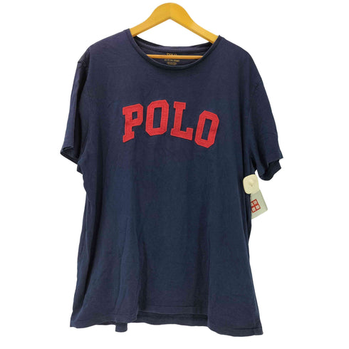 ポロラルフローレン POLO RALPH LAUREN 星条旗ロゴ ロゴ 刺繍 Tシャツ メンズ import:XL