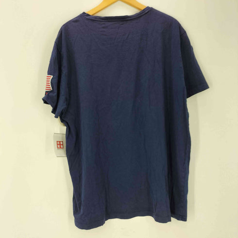 ポロラルフローレン POLO RALPH LAUREN 星条旗ロゴ ロゴ 刺繍 Tシャツ メンズ import:XL