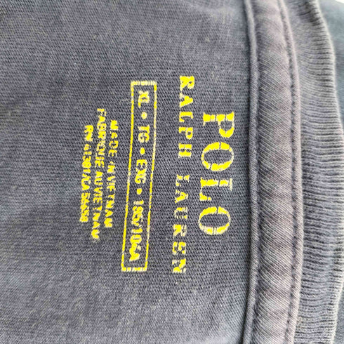 ポロラルフローレン POLO RALPH LAUREN 星条旗ロゴ ロゴ 刺繍 Tシャツ メンズ import:XL