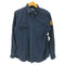 ポロバイラルフローレン Polo by RALPH LAUREN CUSTOM FIT ロゴ ワッペン コットン ツイル ワーク シャツ メンズ import:L