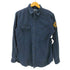 ポロバイラルフローレン Polo by RALPH LAUREN CUSTOM FIT ロゴ ワッペン コットン ツイル ワーク シャツ メンズ import:L