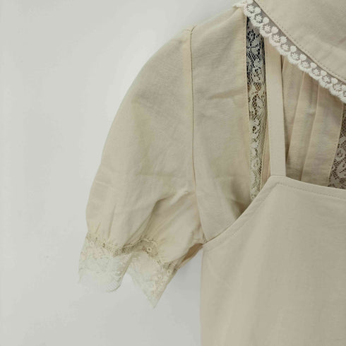 Song Forest レース フリル ブラウス ワンピース セットアップ メンズ S