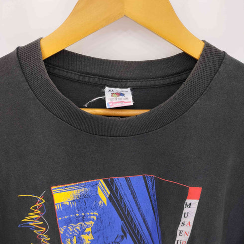 フルーツオブザルーム FRUIT OF THE LOOM 90s USA製 MUSEUM OF SCIENCE AND INDUSTRY プリント シングルステッチ Tシャツ メンズ import:XL