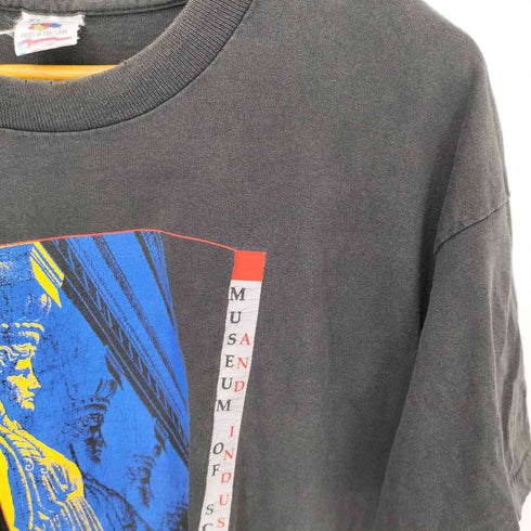 フルーツオブザルーム FRUIT OF THE LOOM 90s USA製 MUSEUM OF SCIENCE AND INDUSTRY プリント シングルステッチ Tシャツ メンズ import:XL