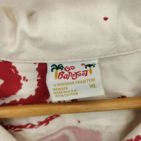 ゴーベアフット GO BareFoot 90s USA製 ハワイアン アロハ半袖シャツ メンズ import:XL