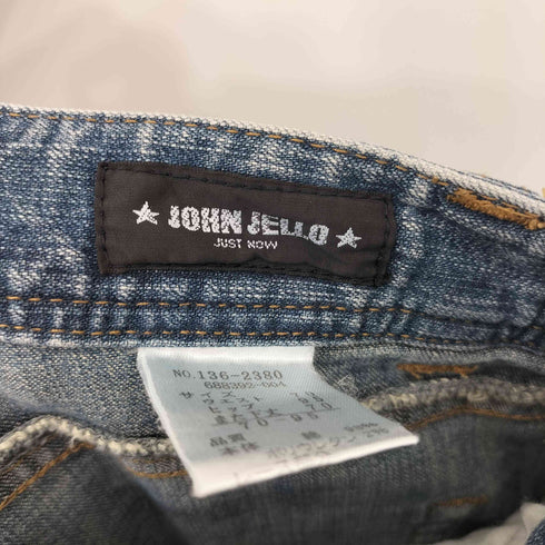 JOHN JELLO レーススリット ローライズ フレア ブーツカット デニムパンツ Y2K レディース 70-95