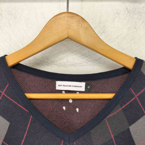 ポップトレーディングカンパニー POP TRADING COMPANY アーガイルベスト メンズ JPN:XL