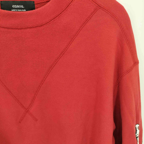 ENSOU. Peace Sweatshirt 袖プリント スウェット メンズ JPN:L