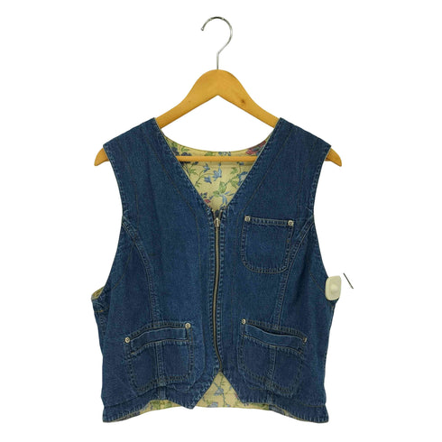 Liz WEAR リバーシブルデザイン デニムジップアップ ベスト レディース
