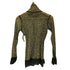 ジャンポールゴルチエクラシック Jean Paul GAULTIER CLASSIQUE 90S ペイズリー ハイネック パワーネット レディース import:M