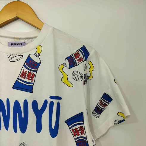 プニュズ PUNYUS 総柄 プリント Tシャツ レディース JPN:2
