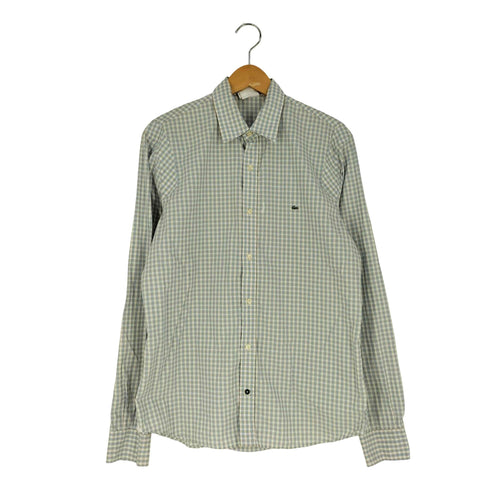 ラコステ LACOSTE チェック レギュラーカラーシャツ メンズ US:40