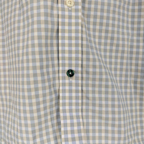 ラコステ LACOSTE チェック レギュラーカラーシャツ メンズ US:40