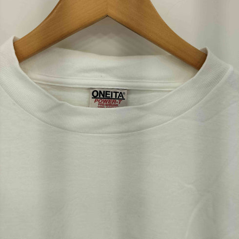 オニータ ONEITA 97年コピーライト SOPHOS エアフォースバックプリント クルーネック半袖Tシャツ カットソー メンズ L