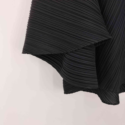 プリーツプリーズイッセイミヤケ PLEATS PLEASE ISSEY MIYAKE 18ss 斜めプリーツ 変形 ノースリーブ フレア ワンピース レディース JPN:3