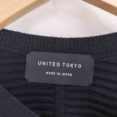 ユナイテッドトウキョウ UNITED TOKYO 22AW クロップド サイドジップ ニット レディース FREE